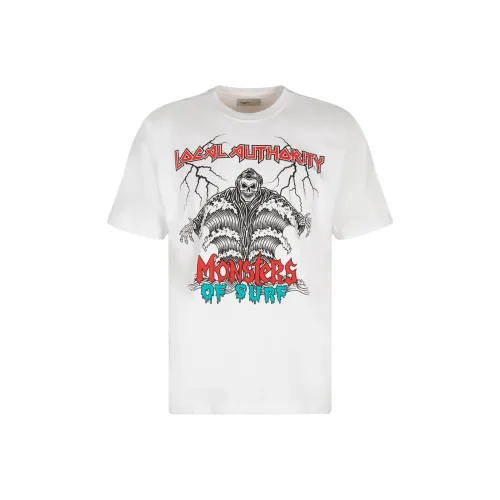 Local Authority Белая Мужская T-Рубашка