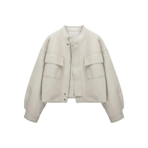 PLUSONEONE+ Женские кожаные куртки