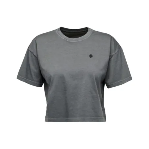 Черный бриллиант угольно-серый женские T-рубашки