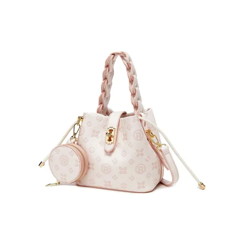 Jade En Plus ПВХ через плечо сумка стандартная женская морозный розовый