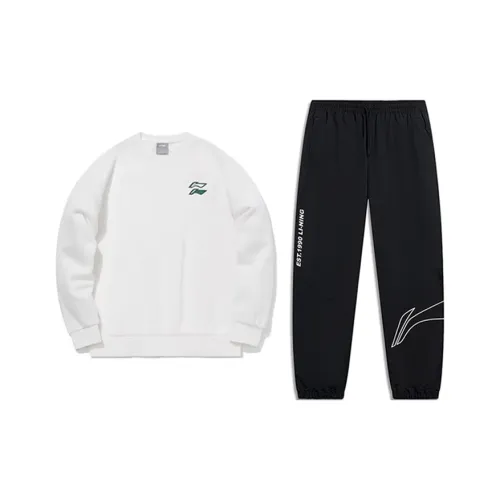 Лайнер Повседневная Спортивная Одежда Унисекс Milky Белый+Черный