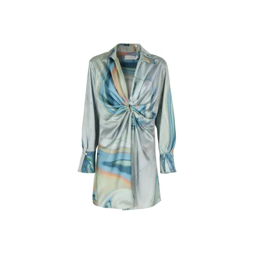 JONATHAN SIMKHAI Длинное платье с длинными рукавами унисекс