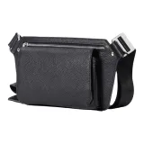 Чёрный, зернистая кожа личи