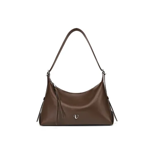 VALUNCICA EUROPHAM Коровья кожа Подмышечный Сумка на плечо Большой Женские Брауни Коричневый Дюнный абрикосовый Фундуковый Коричневый