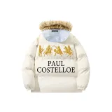 Бежевый абрикос (с серой шляпой, обшитой мехом)