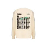 Абрикосовый свитшот с круглым вырезом