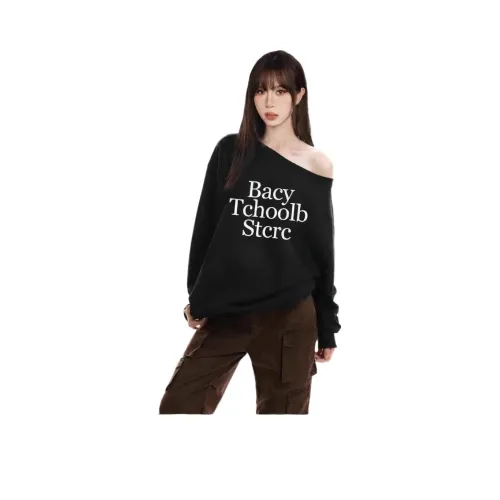 COVER TIME Черный Женский Свитшот