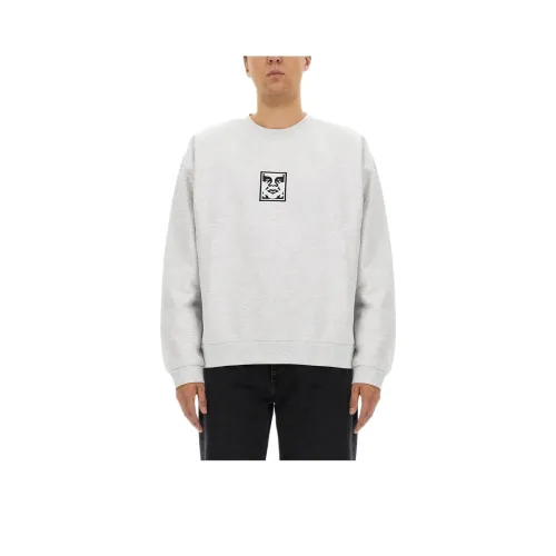 OBEY Серый Мужской Свитшот