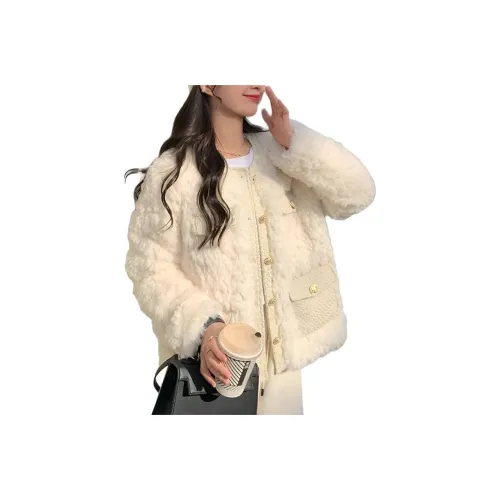 HELEH Белый Женские Бархатные Куртки