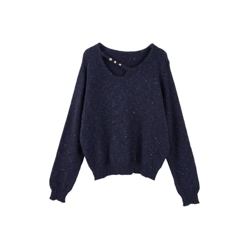 Cypress House Темно-синие женские свитеры
