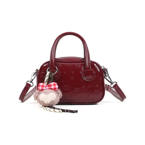 WHERE WHAT WHO ПУ (полиуретан) Портативная Сумка через плечо Женская Красная Кофейная Черная