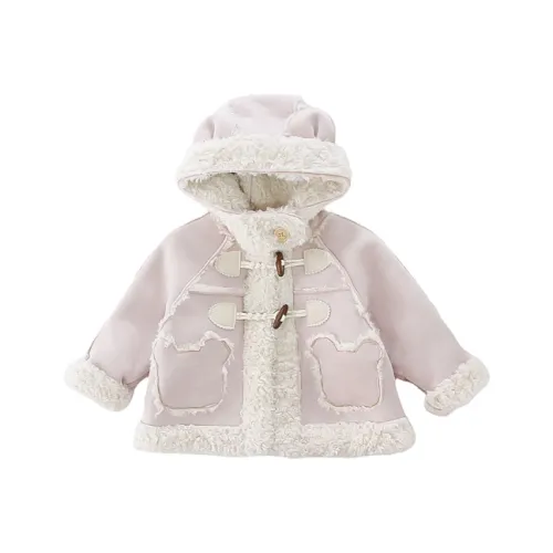 SHIBU Coco Hiri 25033 Медведь Дубленка Розовый Детский Сад Утеплённые Куртки