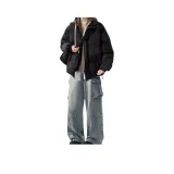 Двухкомпонентный комплект (Черный хлопковый топ + Синие джинсы)