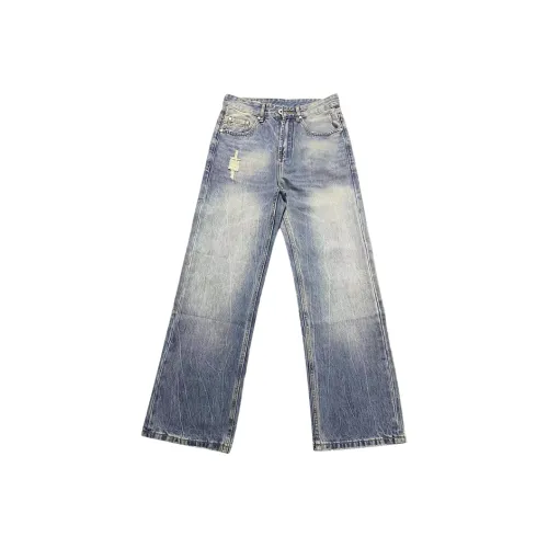 YICHEN Светло-синие Унисекс Джинсы