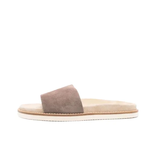 BRUNELLO CUCINELLI Тихий Шлепанцы Мужской Коричневый