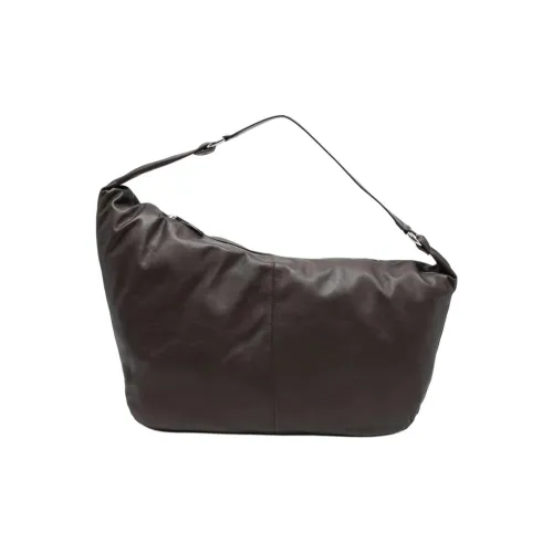 Paloma Шерсть Кожа Сумка через плечо Большая Женская Коричневая
