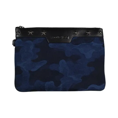 Jimmy Choo Canvas Clutch Мужской Синий и Черный