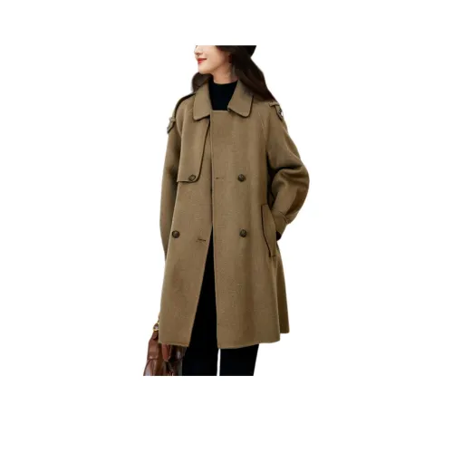 Mo Han Yi Mei Пальто Женское Прохладное Верблюжий