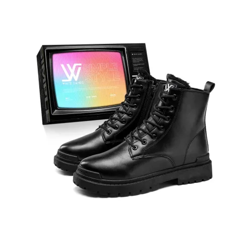 WHITE SANDS Martin Boots Черный флис с подкладкой Мужской