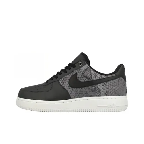 Nike Air Force 1 Low '07 Snake Pack Амортизация Износостойкий Низкий Топ Повседневная Обувь Мужская Черная