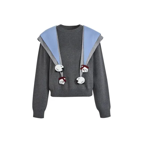 KUOSE Темно-серый Женский Свитер