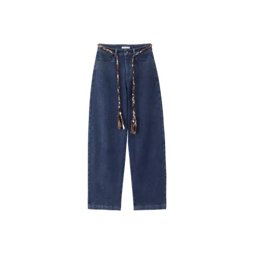 Giordano 63 Темный деним Женские Джинсы