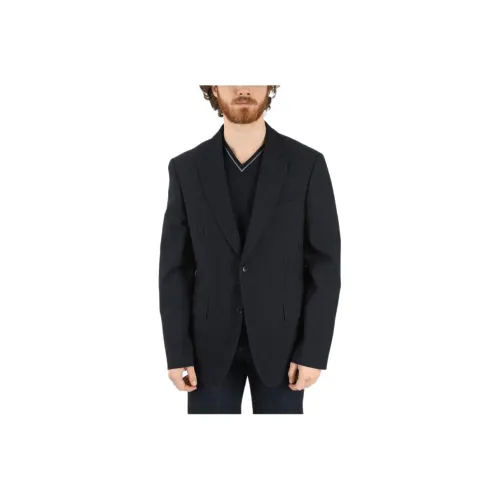 FERRAGAMO Бизнес костюм пальто мужской черный