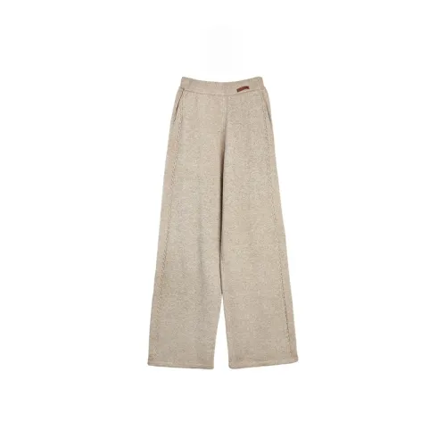 ELLE Светлый хаки Женские Повседневные Брюки