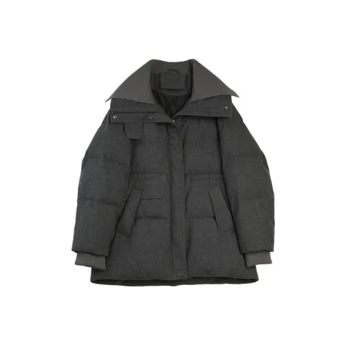 ELLE Темно-серый женский пуховик