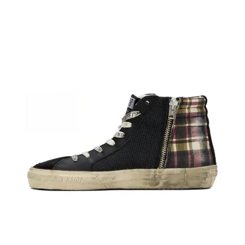 Golden Goose Высокие Кроссовки для скейтбординга Женские Черные