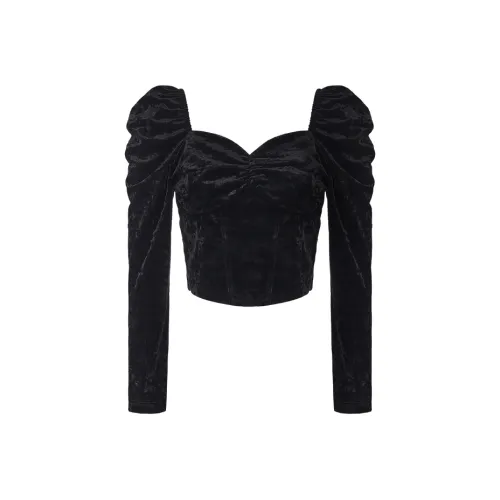 GIMING Черный Женский Короткий Топ