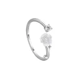 Кольцо для женщин с переплетенной веткой камелии