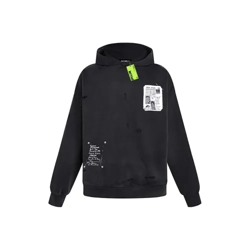 W7H1 Черный Унисекс Свитшоты