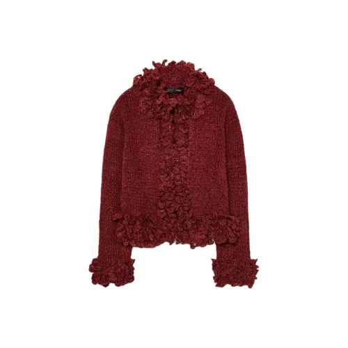 ZARA Collaboration Бордовый Красный Женский Трикотаж