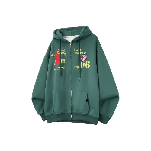 TESTUNG Зеленый [Плотный Базовый] Унисекс Свитшоты