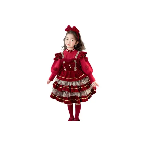 Детский комплект с юбкой для детей 3-7 лет Mu Qingqing