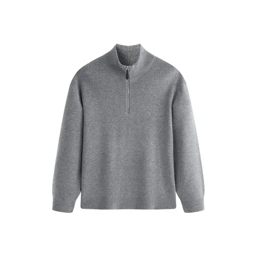 PEACEBIRD MEN Черный Серый 1 Мужские Свитера