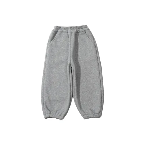 SHIBU Бежевый Соус Малыш Мультяшный С флисовой подкладкой Тренировочные брюки Серый Предшкольные Тренировочные брюки