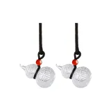 "Fu" Персонаж Украшения Серебряная Тыква [2 шт]