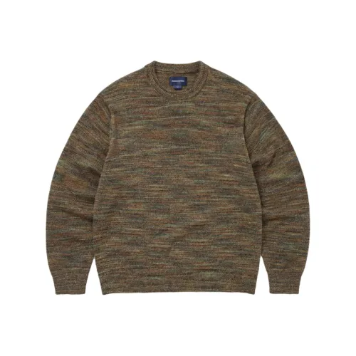 Thisisneverthat Fw25 Статический Свитер из трикотажа Оливковый Свитер Унисекс