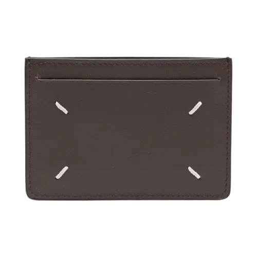 Maison Margiela Держатель для карт из телячьей кожи Мужской Коричневый