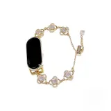 Цепь из золота + Прозрачный белый ромб