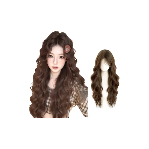 YOSEE Водная рябь Шерсть Яйцо Длинные волнистые Женские Перука Высокая температура Пряжа