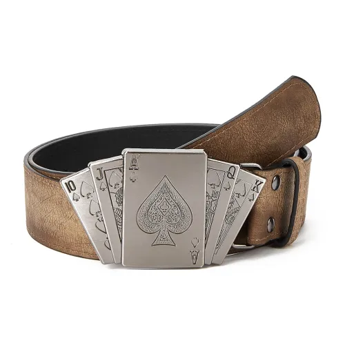 Miniso Ремни из ПУ (полиуретана) кожа унисекс 3,8 см