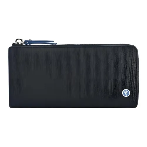 PORTER Галька Текстура Коровья Кожа Кошелек Унисекс Черный