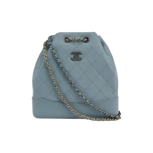 CHANEL Gabrielle Телячья кожа Рюкзак Маленький Женский Синий