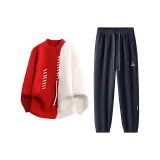 Комплект одежды (Красный топ + Темно-серый низ)