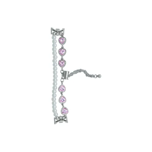 Vobafe Ремень Xiaomi Красный Бежевый Совместимость Металл Жемчужный Ромб Материал