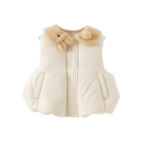 DAVE BELLA Овсяный Белый [3A Антибактериальный 90% Белый Утиный Пух] Kids Пуховый жилет