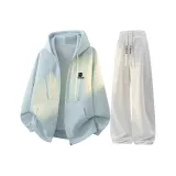 Мятно-зеленый + белый, серый, K [с флисовой подкладкой, улучшенный]